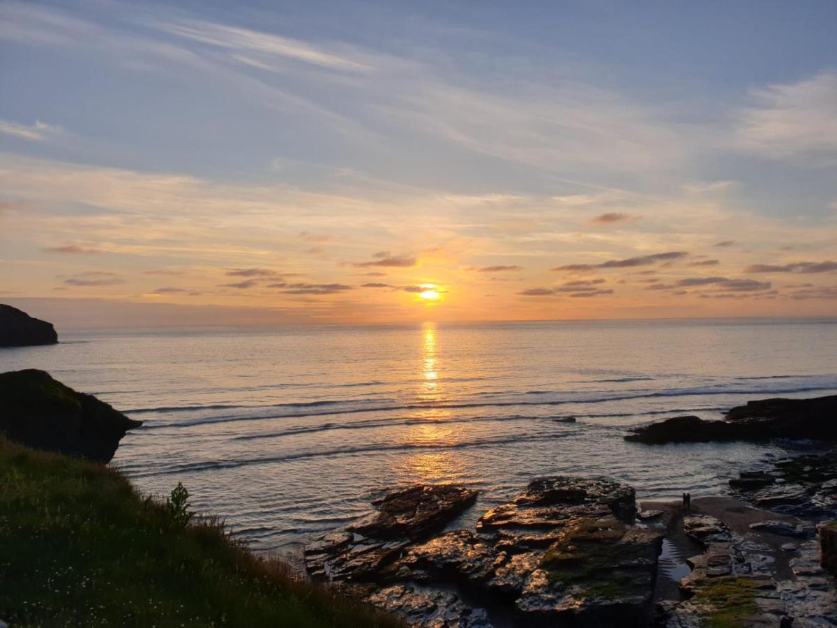 Polrunny Farm Seaberry Cottage With A Sea View And Log Burner Boscastle Dış mekan fotoğraf